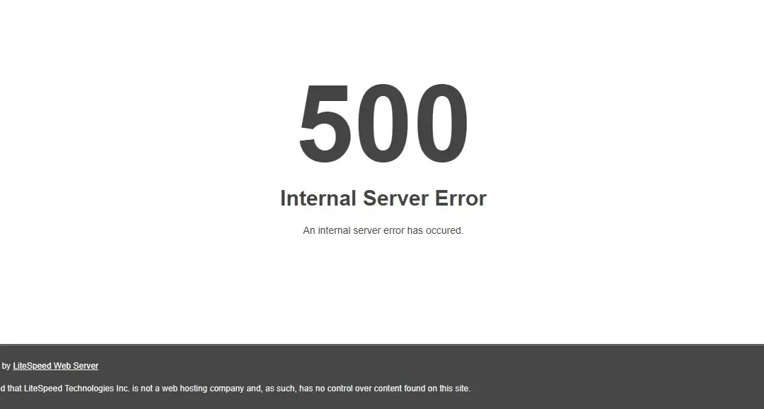 How to fix 500 internal server error on CyberPanel