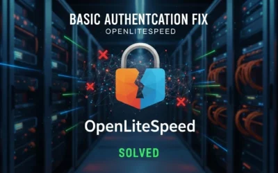 OpenLiteSpeed not accepting valid login credentials for basic authentication setup using realm